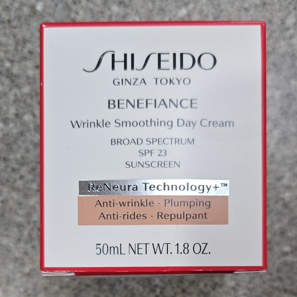 Shiseido Benefiance Wrinkle Smoothing Day Cream 1.8 oz- NEW IN BOX